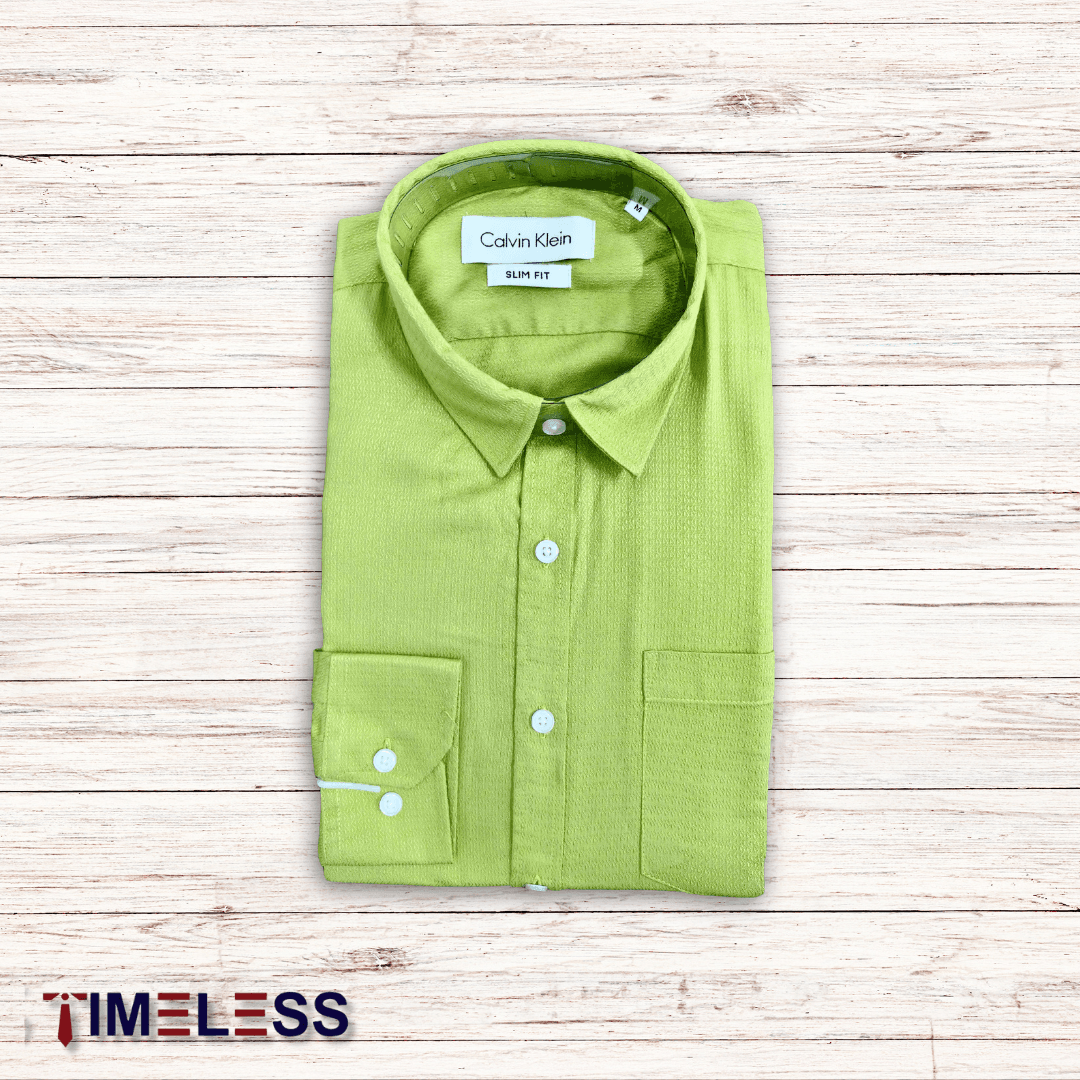 Lime Green Formal Shirt