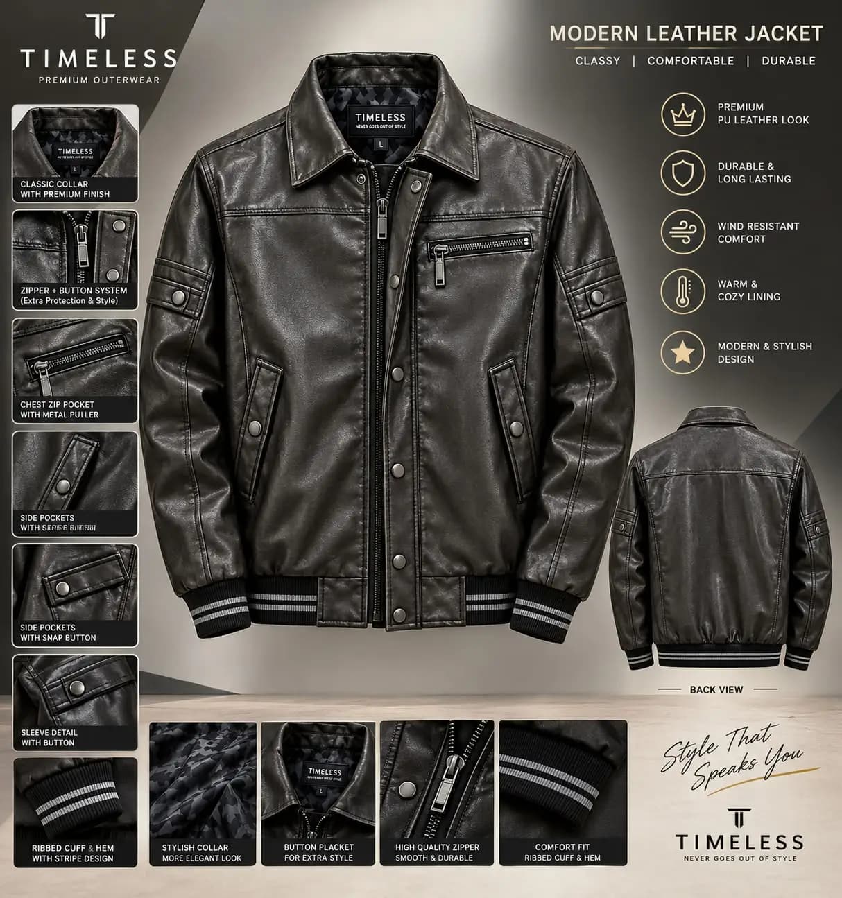 Obsidian Ranger Leather Jacket