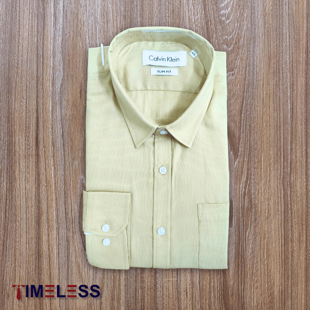 Golden Mustard Formal Shirt